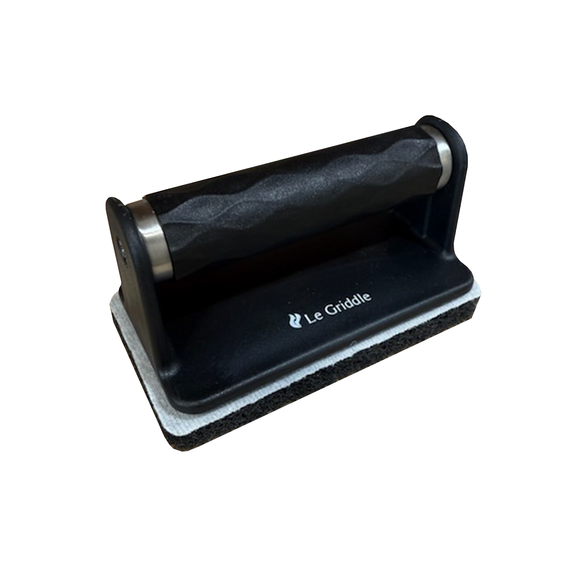 LGCLEAN le griddle scour pad with brush to help clean the griddle cooking surfce