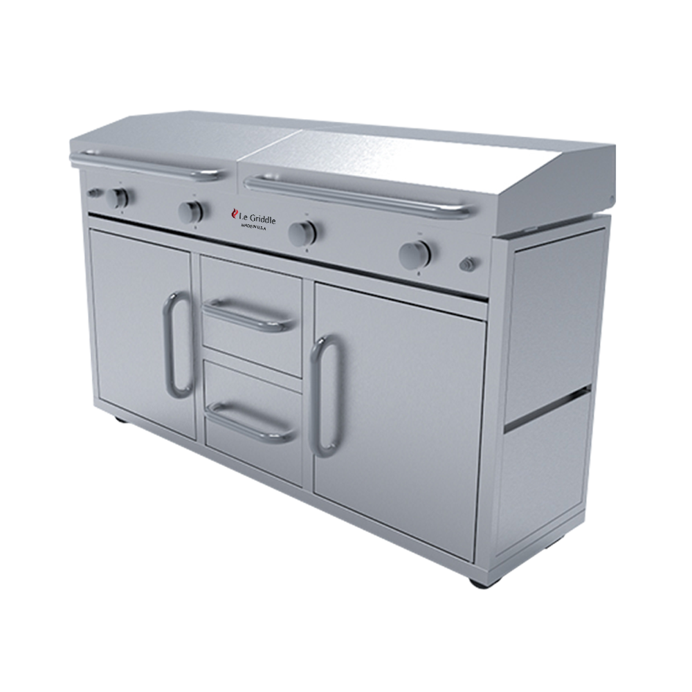 Le Griddle - Grand Texan Griddle - Four Burner Griddle - Gas - Freestanding - GFE160 CK