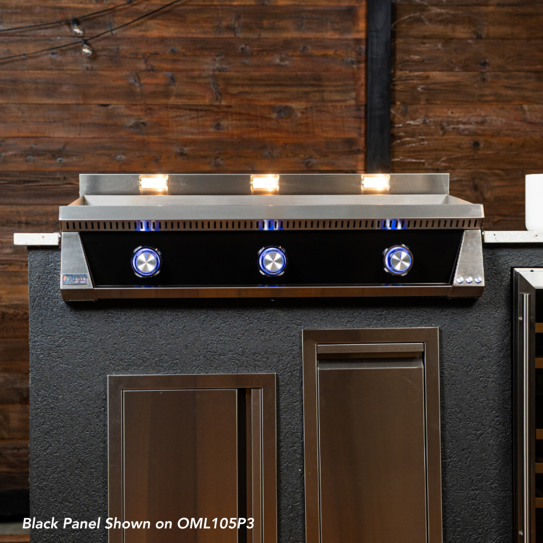 Le Griddle Black Panel - Shown on OML105P3 