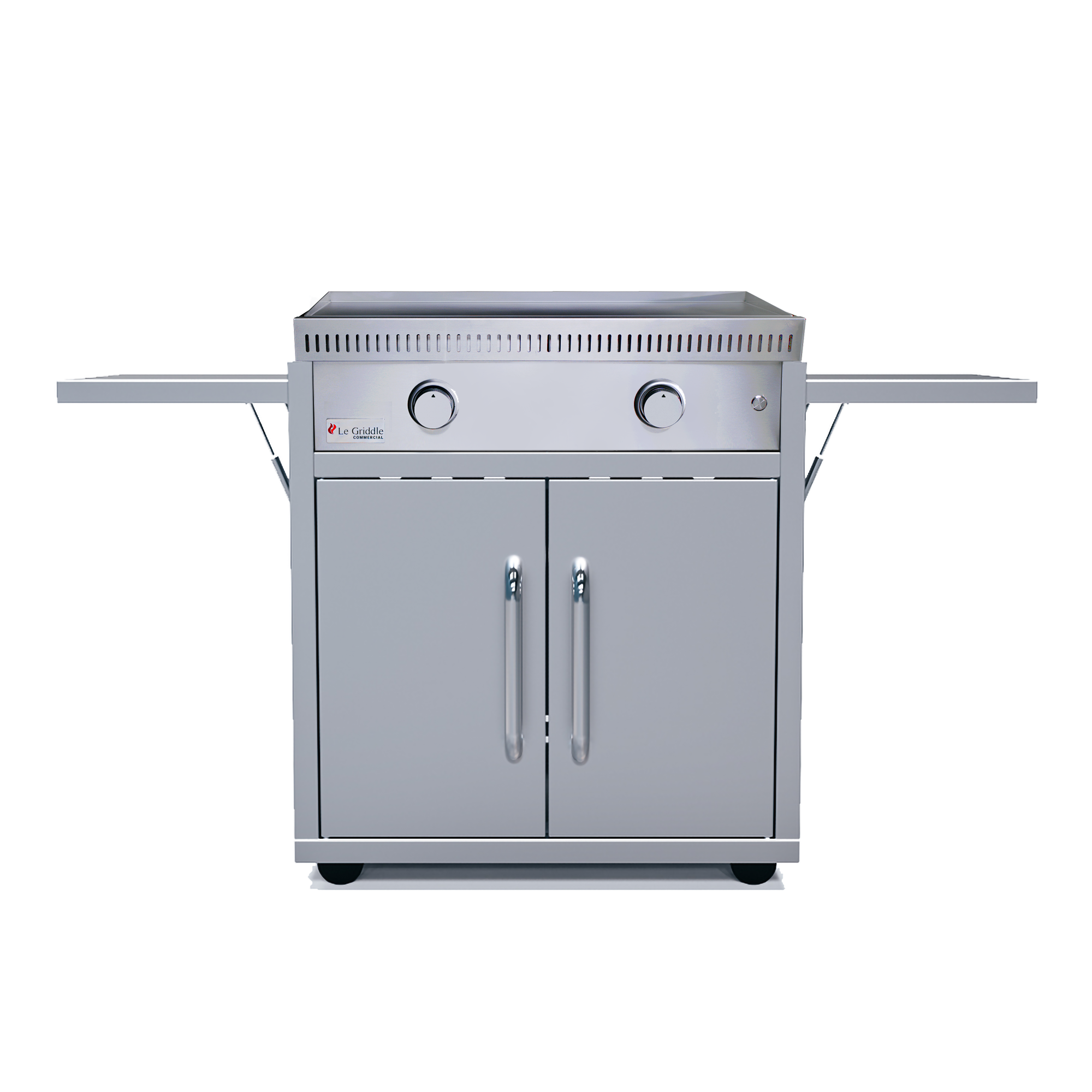 commerical series 75 griddle on freestanding cart, OML75C3 with GFCART75