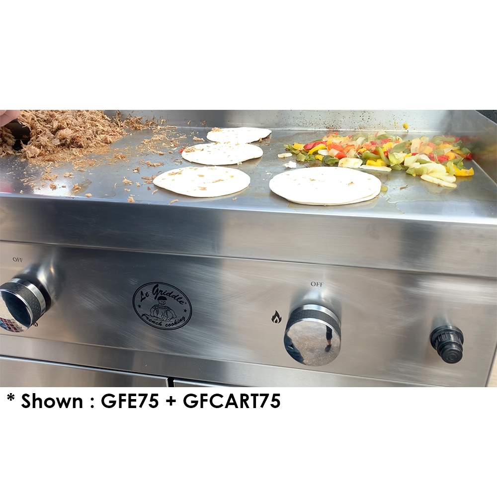 Le Griddle Wee 16-Inch 1800W Freestanding Electric Commercial Style Flat Top  Griddle - GEE40 + GFCART40