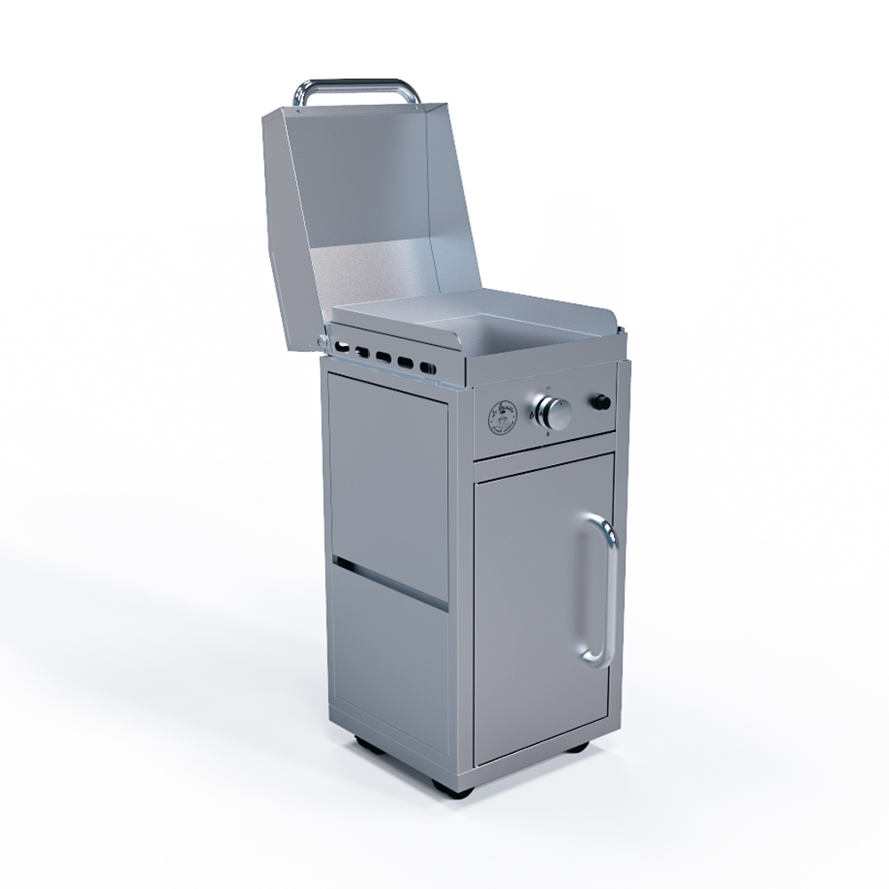 Le Griddle GEE40 with Lid & Cart - GFLID40 & GFCART40 2